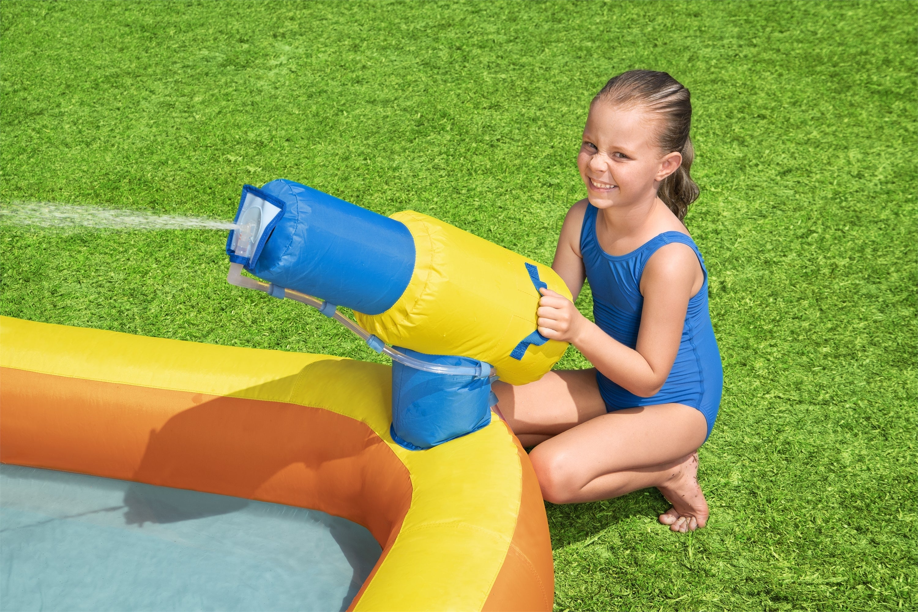 H2OGO! Super Speedway Kids Inflatable Water Park 8'8”