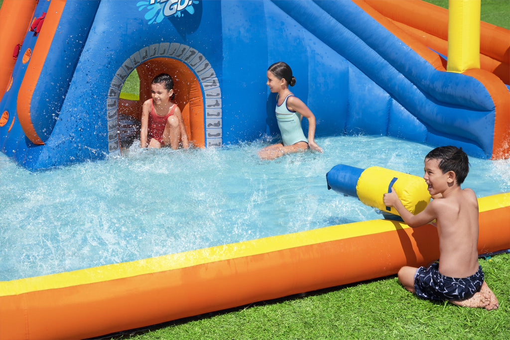 H2OGO! Super Speedway Kids Inflatable Water Park 8'8”