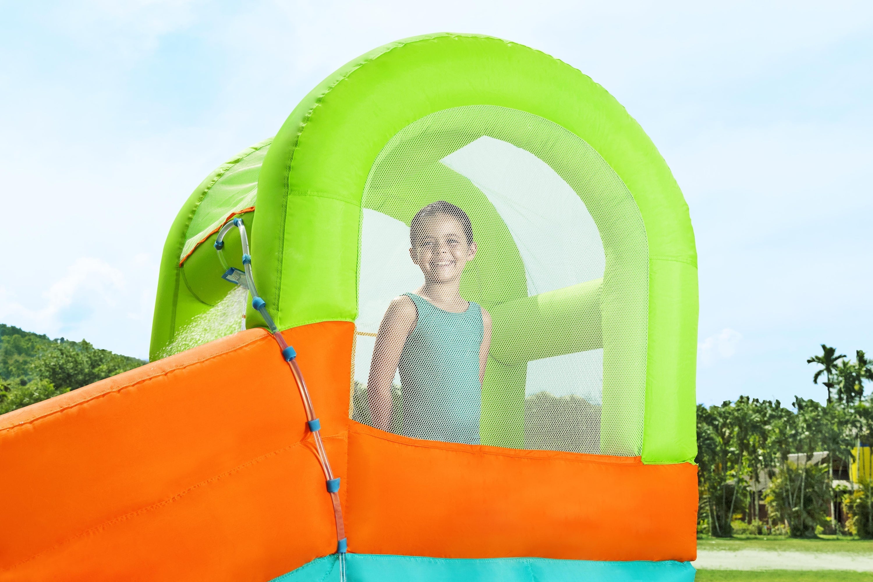H2OGO! Canopy Cove 8'8" Kids Inflatable Mega Water Park