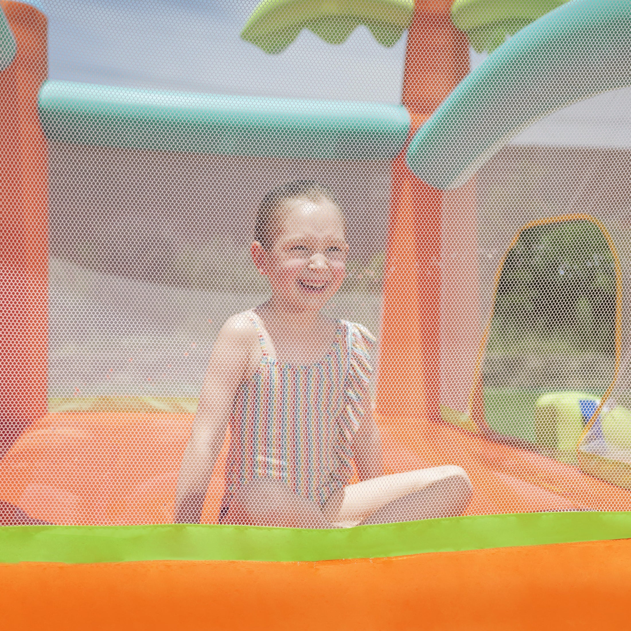 H2OGO! Kids Tropical Outdoor Inflatable Mega Bouncer